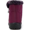 imageEagsouni Snow Boots Womens Winter Ankle Boots Ladies Warm Fur Lined Booties Thickening Shoes Zip Flat Sneakers Outdoor BootiesHigh Top  Wine Red