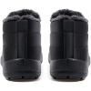 imageEagsouni Snow Boots Womens Winter Ankle Boots Ladies Warm Fur Lined Booties Thickening Shoes Zip Flat Sneakers Outdoor BootiesLow Top  Black