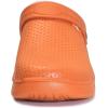 imageEagsouni Waterproof Slippers Mens Women Fur Lined Clogs Winter Warm Garden Shoes House Slippers Indoor Outdoor Mules Orange