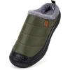 imageEagsouni Womens Mens House Slippers Slip on Snow Winter Warm Fully Fur Lined Slippers Indoor Outdoor ShoesGreena