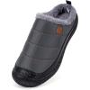 imageEagsouni Womens Mens House Slippers Slip on Snow Winter Warm Fully Fur Lined Slippers Indoor Outdoor ShoesGreya
