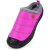 imageEagsouni Womens Mens House Slippers Slip on Snow Winter Warm Fully Fur Lined Slippers Indoor Outdoor ShoesPurplea