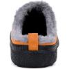imageEagsouni Womens Mens House Slippers Slip on Snow Winter Warm Fully Fur Lined Slippers Indoor Outdoor ShoesYellowa