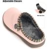 imageEagsouni Womens Mens Slippers Suede Fuzzy Slippers with Arch Support Orthotic Winter Warm Fur Lined Slip on House Shoes Indoor Outdoor for Plantar FasciitisPink