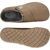 imageEagsouni Womens Mens Slippers Suede Fuzzy Slippers with Arch Support Orthotic Winter Warm Fur Lined Slip on House Shoes Indoor Outdoor for Plantar FasciitisKhaki
