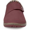 imageEagsouni Womens Mens Slippers Suede Fuzzy Slippers with Arch Support Orthotic Winter Warm Fur Lined Slip on House Shoes Indoor Outdoor for Plantar FasciitisWine Red