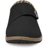 imageEagsouni Womens Mens Slippers Suede Fuzzy Slippers with Arch Support Orthotic Winter Warm Fur Lined Slip on House Shoes Indoor Outdoor for Plantar FasciitisBlack