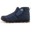 imageEagsouni Womens Mens Snow Boots Winter Shoes Slip On Ankle Booties AntiSlip Water Resistant Fully Fur Lined Outdoor SneakersB Bluehigh Top