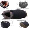 imageEagsouni Womens Mens Snow Boots Winter Shoes Slip On Ankle Booties AntiSlip Water Resistant Fully Fur Lined Outdoor SneakersBluehigh Top