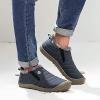 imageEagsouni Womens Mens Snow Boots Winter Shoes Slip On Ankle Booties AntiSlip Water Resistant Fully Fur Lined Outdoor SneakersBluelow Top