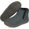 imageEagsouni Womens Mens Snow Boots Winter Shoes Slip On Ankle Booties AntiSlip Water Resistant Fully Fur Lined Outdoor SneakersGreyhigh Top