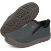 imageEagsouni Womens Mens Snow Boots Winter Shoes Slip On Ankle Booties AntiSlip Water Resistant Fully Fur Lined Outdoor SneakersGreylow Top