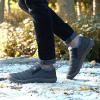 imageEagsouni Womens Mens Snow Boots Winter Shoes Slip On Ankle Booties AntiSlip Water Resistant Fully Fur Lined Outdoor SneakersGreylow Top