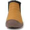 imageEagsouni Womens Mens Snow Boots Winter Shoes Slip On Ankle Booties AntiSlip Water Resistant Fully Fur Lined Outdoor SneakersYellowhigh Top