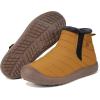 imageEagsouni Womens Mens Snow Boots Winter Shoes Slip On Ankle Booties AntiSlip Water Resistant Fully Fur Lined Outdoor SneakersYellowhigh Top