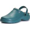 imageEagsouni Mens Womens Lined Clogs Garden Shoes Warm Winter Garden Clogs Lightweight House Slippers Casual Slip On Garden Mules Shoes Waterproof Green