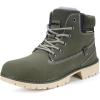 imageEagsouni Mens Womens Snow Boots Warm Fur Lined Ankle Booties Hiking Trekking Trail Climbing Shoes Lace Up AntiSlip Waterproof Working Outdoor Backpacking BootsArmy Green