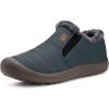 imageEagsouni Womens Mens Snow Boots Winter Shoes Slip On Ankle Booties AntiSlip Water Resistant Fully Fur Lined Outdoor SneakersGreylow Top