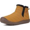 imageEagsouni Womens Mens Snow Boots Winter Shoes Slip On Ankle Booties AntiSlip Water Resistant Fully Fur Lined Outdoor SneakersYellowhigh Top