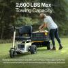 imageSuperHandy Electric Tugger Cart Industrial Tow Tractor Riding Scooter  1 Seater 2600 lbs Towing Cap 350 lbs load cap 48V 4Ah LiIon Battery  For Warehouse Material ampamp Mobility Personnel Transport