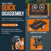 imageSuperHandy Foldable Wagon  Lightweight 155 lbs Capacity ToolFree Assembly Compatible with GUT112GUT140GUT142 SuperHandyG Mobility Scooters