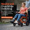 imageSuperHandy GoRide Electric Wheelchair  Lightweight 39lbs Foldable Dual Brushless Motors Zero Turn Electromagnetic Brake Portable Design for Enhanced Mobility 220Lbs Capacity220 Pound Capacity