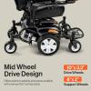 imageSuperHandy GoRide Power Wheelchair 300 lbs Capacity Electric Wheelchair with Dynamic Linx Joystick Controller GoRide CRXGoRide CRX