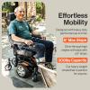 imageSuperHandy GoRide Power Wheelchair 300 lbs Capacity Electric Wheelchair with Dynamic Linx Joystick Controller GoRide CRXGoRide CRX