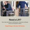 imageSuperHandy GoRise FS Electric Floor to Stand Lift for Seniors and People with Disabilities  500 Lbs Capacity Standing Assistance Portable Adjustable Ergonomic Easy Storage Patent Pending