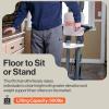 imageSuperHandy GoRise FS Electric Floor to Stand Lift for Seniors and People with Disabilities  500 Lbs Capacity Standing Assistance Portable Adjustable Ergonomic Easy Storage Patent Pending