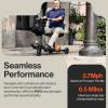 imageSuperHandy Passport Mobility Scooter for Adults Foldable 3 Wheel Airline Travel Friendly  13 Mile Range Includes 2 Removable 48V Lithiumion Batteries ampamp Charger 275 Lbs