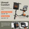 imageSuperHandy Passport Mobility Scooter for Adults Foldable 3 Wheel Airline Travel Friendly  13 Mile Range Includes 2 Removable 48V Lithiumion Batteries ampamp Charger 275 Lbs