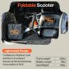 imageSuperHandy Passport Plus Mobility Scooter  Foldable 3 Wheel Aluminum Frame Airline Friendly 11 Mile Range 2 Removable 48V Lithium Batteries ampamp Charger Supports 330 Lbs