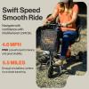 imageSuperHandy Passport Plus Mobility Scooter  Foldable 3 Wheel Aluminum Frame Airline Friendly 11 Mile Range 2 Removable 48V Lithium Batteries ampamp Charger Supports 330 Lbs