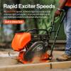 imageSuperHandy Plate Compactor with Water Tank  Enhanced for Dirt ampamp Asphalt 7HP 4Stroke Engine 5500VPM 4200lbs Impact 20x15 Inch Base