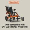 imageSuperHandy Wheelchair Replacement Battery  24V 6Ah Lithium ExtendedLife Lightweight ampamp Portable for Enhanced Mobility and Prolonged Use