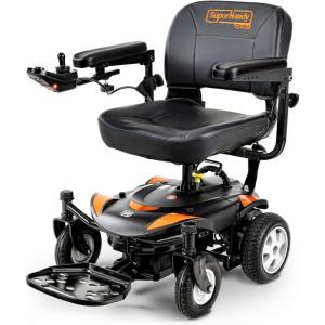 imageSuperHandy GoRide Power Wheelchair 300 lbs Capacity Electric Wheelchair with Dynamic Linx Joystick Controller GoRide CRXGoRide CRZ