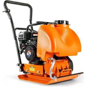 imageSuperHandy Plate Compactor with Water Tank  Enhanced for Dirt ampamp Asphalt 7HP 4Stroke Engine 5500VPM 4200lbs Impact 20x15 Inch Base