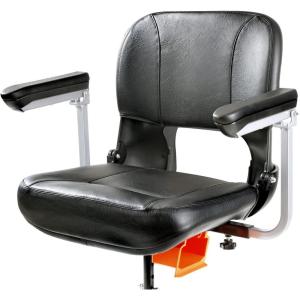 imageSuperHandy Upgraded Fully Padded Faux Leather Cushioned Seat Back Rest and Handles  For SuperHandy 3 Wheel Mobility Scooter Seat Only