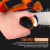 imageSuperHandy Chainsaw Mini 8Inch Cordless Electric 20V 20Ah Lightweight Wood Tree Cutting Forestry Landscaping