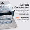 imageSuperHandy Chicken Feeder Automatic 20lbs 9kg Capacity Trough Feeds 612 PoultryFowl Up to 10 days Keeps Dry with Spill Proof Galvanized Steel Bird Prevention for Chickens Pheasants or Roosters