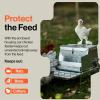 imageSuperHandy Chicken Feeder Automatic 20lbs 9kg Capacity Trough Feeds 612 PoultryFowl Up to 10 days Keeps Dry with Spill Proof Galvanized Steel Bird Prevention for Chickens Pheasants or Roosters