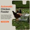 imageSuperHandy Chicken Feeder Automatic 20lbs 9kg Capacity Trough Feeds 612 PoultryFowl Up to 10 days Keeps Dry with Spill Proof Galvanized Steel Bird Prevention for Chickens Pheasants or Roosters
