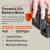 imageSuperHandy Earth Auger Electric Power Head w 12quot x 3quot Auger Bit 20V 4Ah Rechargeable BatteryCharger for Earth BurrowingDrilling ampamp Post Hole Digging