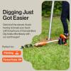 imageSuperHandy Earth Auger Electric Power Head w 12quot x 3quot Auger Bit 20V 4Ah Rechargeable BatteryCharger for Earth BurrowingDrilling ampamp Post Hole Digging