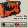 imageSuperHandy Electric Snow Thrower Adjustable Angle 17quot Clearing Width 57quot Intake Height 23 ft Throw Curved Serrated Blade 48V2Ah Battery Portable Wheels Easy Maneuver Safety Switches Comfort Handle
