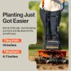 imageSuperHandy Electric TillerCultivator Battery powered 40V Lion 14quot Inch Tilling Width 4 Tine for Weed Removal ampamp Soil Cultivation