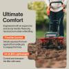 imageSuperHandy Electric TillerCultivator Battery powered 40V Lion 14quot Inch Tilling Width 4 Tine for Weed Removal ampamp Soil Cultivation