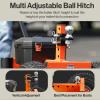 imageSuperHandy Electric Trailer Dolly 3600LBS Max Trailer Weight 600LB Max Tongue Weight DC 24V 800W 7Ah wHeavy Duty Commercial 2quot Ball Hitch Mount