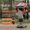 imageSuperHandy Jumping Jack Tamping Rammer 209cc 7HP 4Stroke Gas Engine  3500 lbs Impact Force 137lbs Weight 26quot Max Compaction Depth for Soil Gravel Footings Concrete Slabs and Foundations
